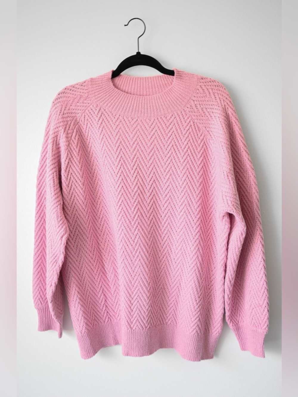 Pink Clover Chevron Pink Sweater, New Without Tags - Picture 1 of 6